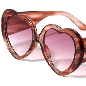 Heart Thick Temple Sunglasses